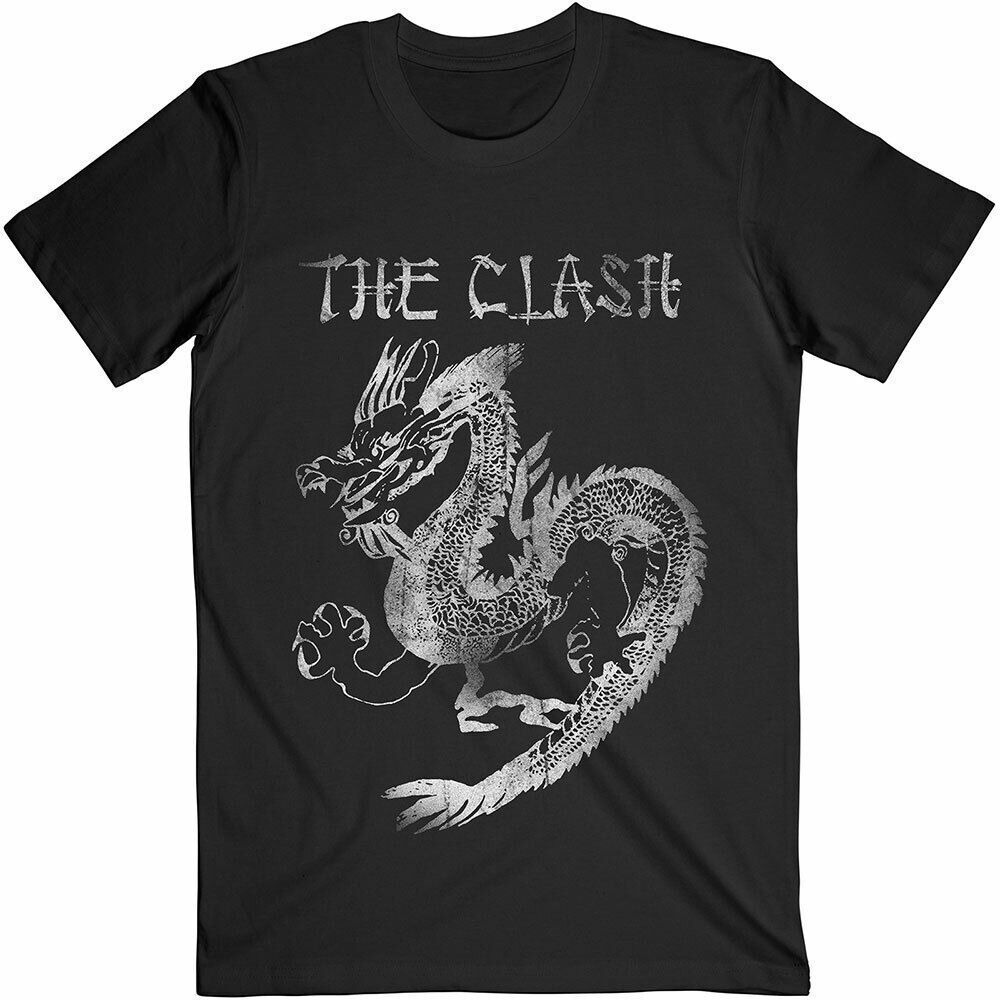 The Clash T Shirt Dragon Black Punk Rock Metal Classic Tee